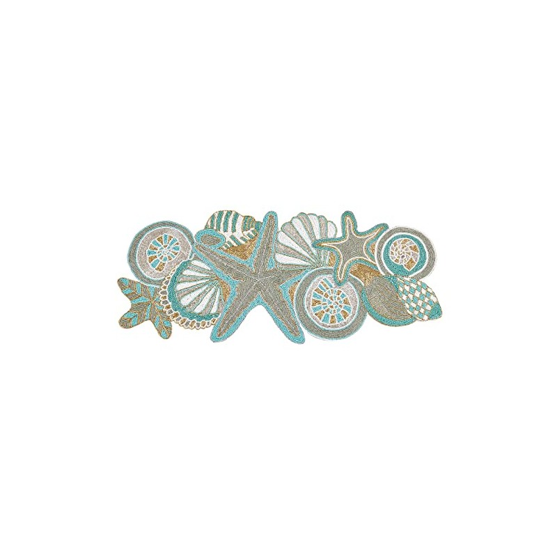 Sea Shell Beaded Table Runner