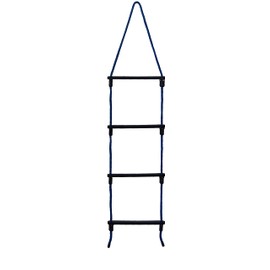 E-Z-TY 4-Step Reusable Rope Ladder (Blue)