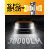 OXILAM M5S H11 LED Bulbs 2024 1:1 Halogen Size, 30000LM