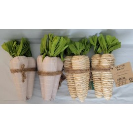 Way to Celebrate 4 packs Way To Celebrate Tan & Rattan Carrots Vase Filler Table 3 Carrot Spring