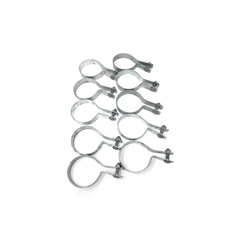 FENCESMART4U (10 Pack) Tension Bands with Bolts & Nuts for