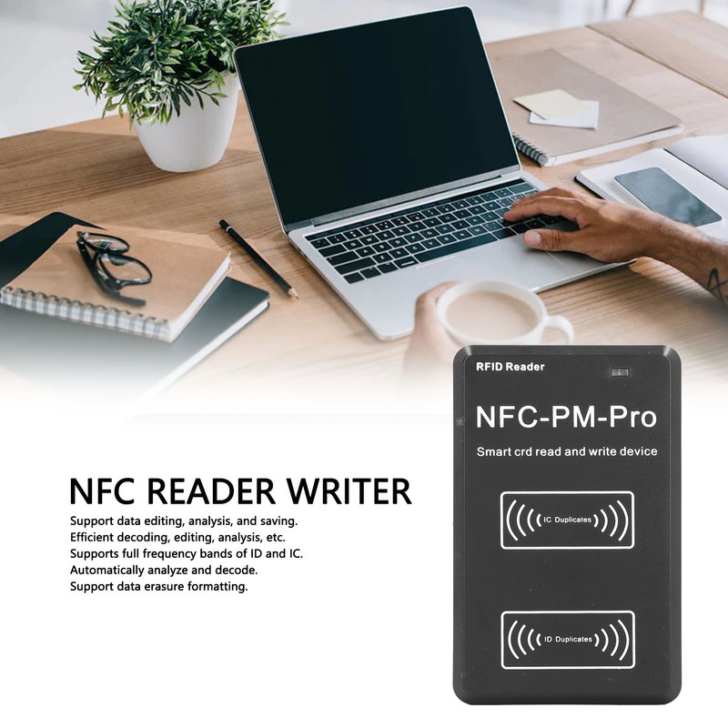 NFC Card Copier IC Card Reader ID Key Writer 125KHz‑13.56MHz