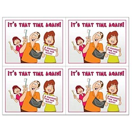 Laser Reminder Postcards, Dental Appointment Reminder Postcards. 4 Cards Perforated for Tear-off at 4.25" x 5.5" on an 8.5" x 11" Sheet of 8 Pt Card Stock. (500)