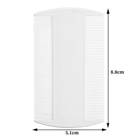 3 X Double-Sided Lice Comb Flea Nit Remover for Hair, Best Plastic Fine Tooth Comb for Head Lice, Nits, and Fleas Detection and Removal