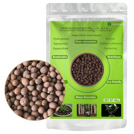 Halatool 4 LBS Organic Clay Pebbles, 4mm -16mm 100% Natural Expanded Clay Pebbles for Hydroponic Gardening, Orchids, Drainage, Decoration, Aquaponics