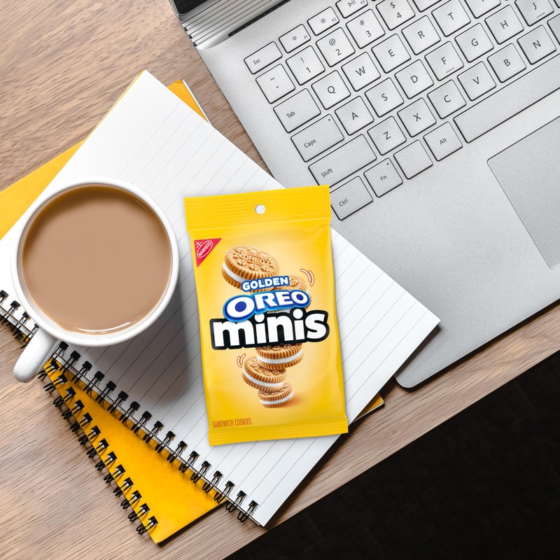 OREO Minis Golden Sandwich Cookies, 12 - 3 oz Bags