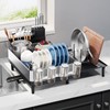 Urackify Dish Drying Rack for Kitchen Counter - Stainless Steel