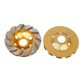 Priaora 2PCS 4" Diamond Cup Grinding Wheel for Concrete Masonry Granite Marble Stone for Concrete Walls, Masonry Granite Marble Stone (K229-2)