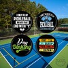 Funny Pickleball Players Set of 4 Pin Back Buttons