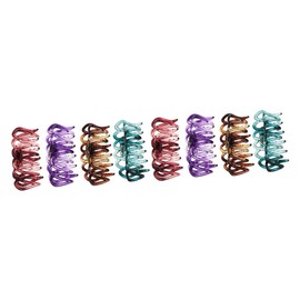 FOMIYES 2sets Fashion Hair Clamp Girls Shower Barrette Thick Hair Claw Clip 4pcs*2 Random Color
