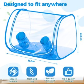 Juexica Large Still Air Box, Mushroom Grow Kit 35.5 x 23.5 x 23.5 Inches Portable Still Air Box Tent Mycology for Mushroom Plant Growing Supplies, Mushroom Horticulture, Home Scientist(Novelty Style)