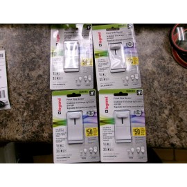 Legrand 4 LEGRAND WHITE PRESET SLIDE DIMMER SWITCHES LSCL453PWCCV4 CFL / LED EDDIE-1