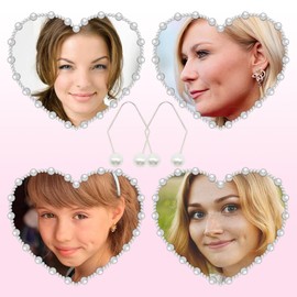 Dimple Maker, Pack of 2 Natural Dimple Maker Cheeks, Smile Face Trainer Made of Stainless Steel, Dimple Maker Beads Dimple Trainer for Women and Girls (4 x 0.7 cm)