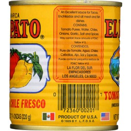 El Pato Sauce Hot Tomato 7.75 Oz