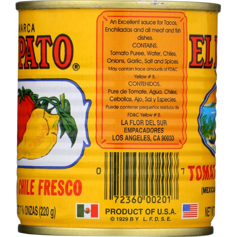 El Pato Sauce Hot Tomato 7.75 Oz