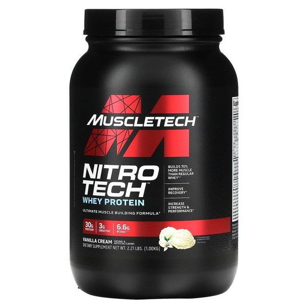 Nitro Tech Whey Protein Plus Lean Muscle Builder Vanilla 2.00