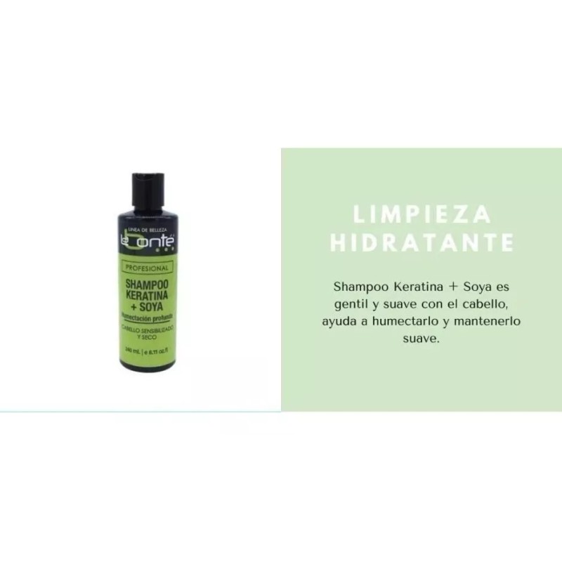 Labonté Shampoo Keratina P/cabello Sensibilizado + Soya 240mllabonte