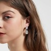 1 pair of Bridal Teardrop Drop Earrings Pierced/Clip Earrings Cubic