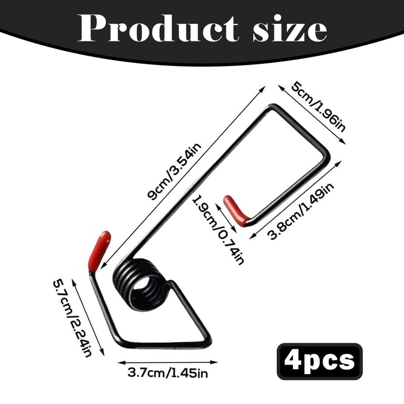 Windshield Wiper Arm Pressure Spring Booster 4PCS Windscreen Stand Metal