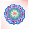 CAXUSD Versatile Round Beach Towel Yoga Mat Blanket Shawl Polyester