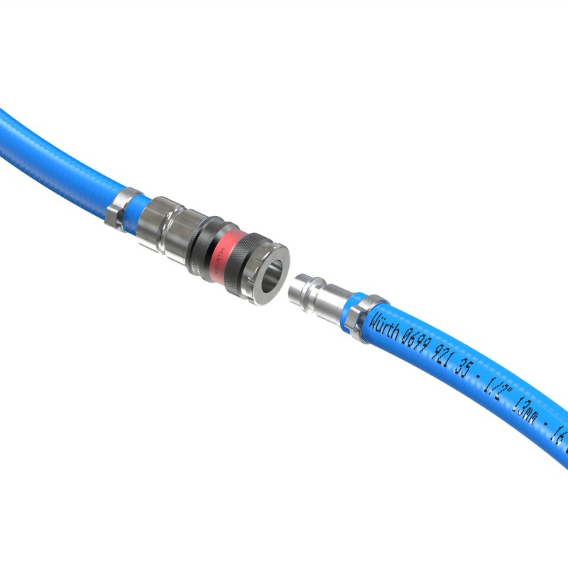 AUPROTEC Würth Compressed Air Hose Set, 13 mm Diameter, 1