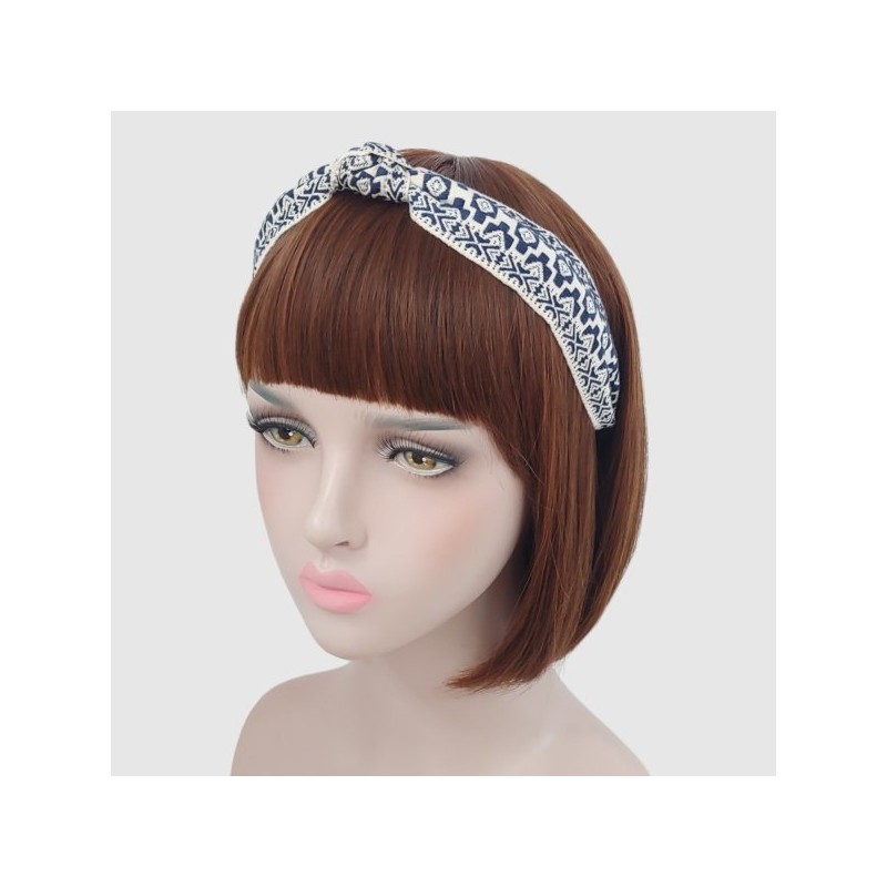 Lala 라라 에스닉 수입레이스 헤어밴드 L-네이비(LALAH003NV) Lala Ethnic Imported Lace