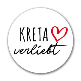 Huuraa Sticker Crete in Love Gift Sticker 10 cm Crete Gift Idea