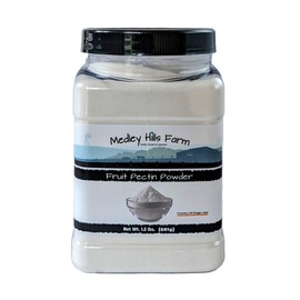 Fruit pectin Powder by Medley hills farm 1.5 Lbs. in Reusable Container - Premium Fruit pectin for canning jam or Jellies - 100% Natural & Vegan - Made in USA