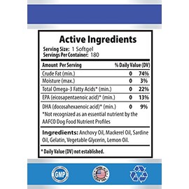 PET SUPPLEMENTS Dog Coat Supplement - Omega 3 - Advanced Complex - Health & Wellness - for Dogs - pet Omega 3 for Dogs - 2 Bottle (360 Softgels)