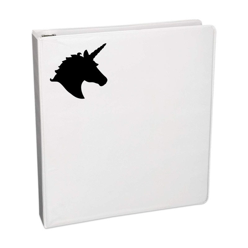 Bargain Max Decals Unicorn Head Silhouette Decal Notebook Car Laptop