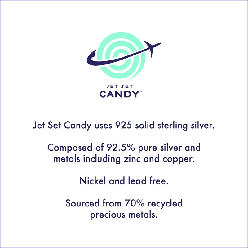 Jet Set Candy Sterling Silver Airplane Earrings