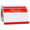 Hycodest 89mm x 60mm Red Hello My Name is Stick