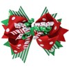 juDanzy Large Red and Green Polka Dot Jolly Christmas Hair