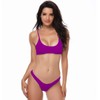 SherryDC - Traje de baño de bikini brasileño con cuello