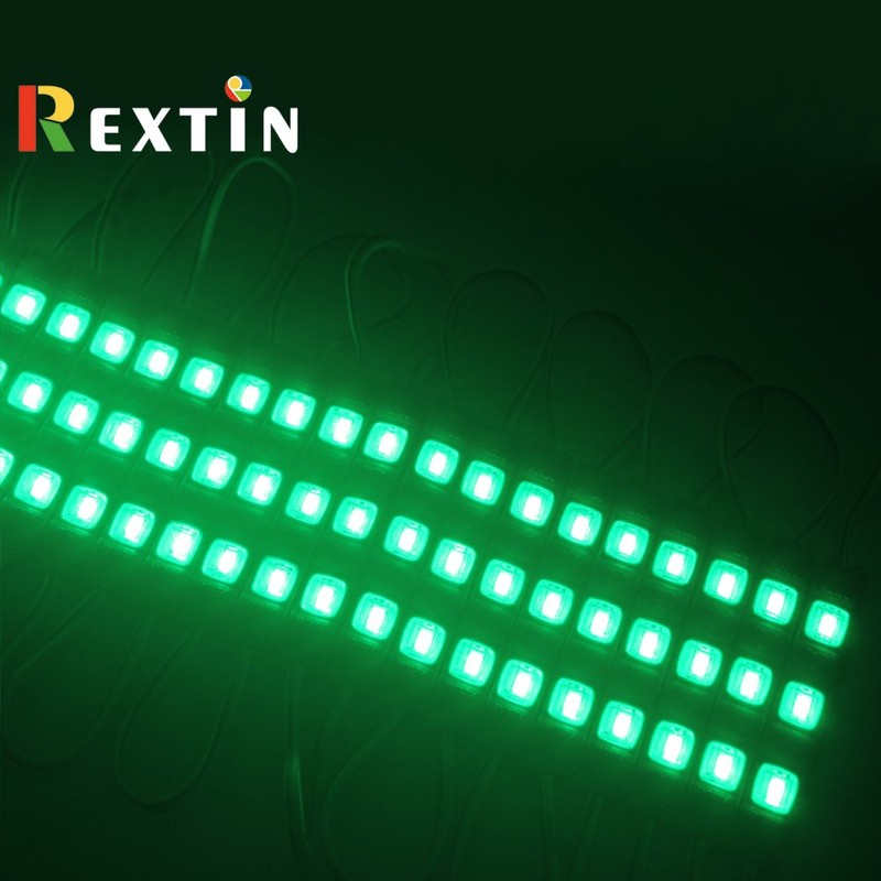 REXTiN Super Bright 200pcs 3 LED Module Green 5050 SMD