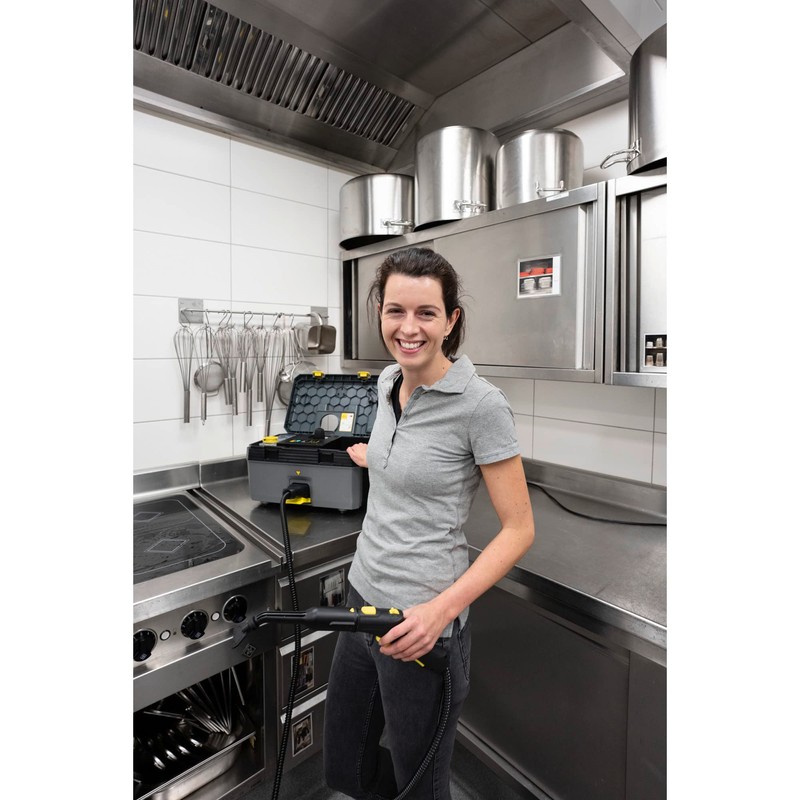 Karcher 28842810 Boquilla para limpiador de vapor extra larga, Negro
