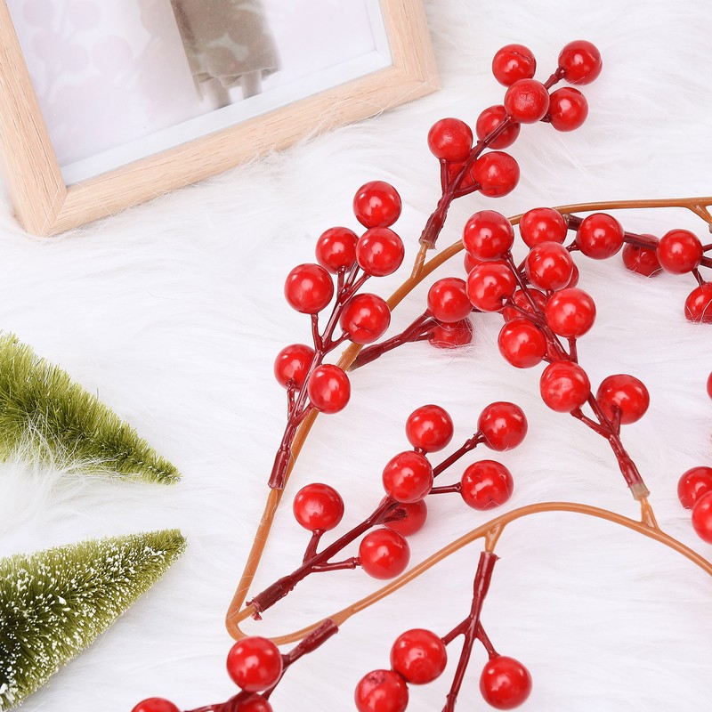 Artificial Berry Rattan with Black Berries Christmas Decoration Rattan for