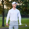 NAVISKIN Men's Long Sleeve Polo Shirts Golf Shirts Quick Dry