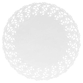 Garcia de Pou Round Doilies, Paper, White, 27 x 30 x 30 cm