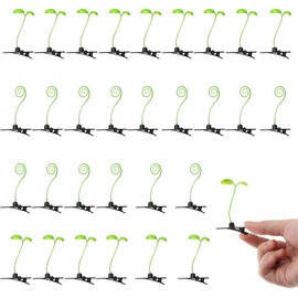 30Pcs Bean Sprout Hair Clips, Cute Green Plant Hair Barrettes Little Grasst Hairpins Funny Grass Hairpins Hair Accessories for Women, Girls Lady Home School Party Headwear