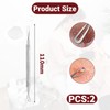 Debbery 2Pcs Blackhead Remover Tool, Threaded Non Slip Design, Stainless
