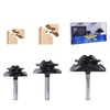 45 Degree Lock Miter Router Bit 3-Piece Set, for 1/2”,
