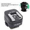 Flash Hot Shoe Sync Adapter with Extra PC Sync Port