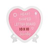 G GAMIT Heart-Shaped Felt Letter Board Message Sign,10x10 inches Message