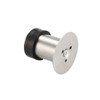 sourcing map Door Stopper Cylindrical Floor Mount Stop Brushed Stainless