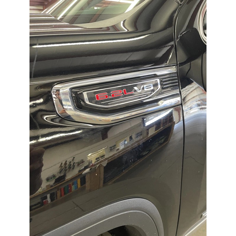 GMC Sierra 6.2L emblem Vinyl Overlay 2019 2020 2021 2022