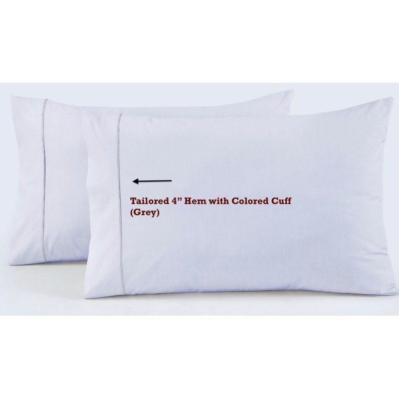 100% Egyptian Cotton, Pillow Cases Standard Size, Percale Pillowcases, Pillow