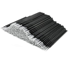 AIVIAI Disposable Micro Applicator Brush,Micro Swabs for Makeup, 400pcs (Black)