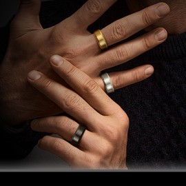 FASHGOOD Mens Ring 8MM Titanium Stainless Steel Ring for Men,Highly Polished Simple Band Ring,Silver Ring,Wedding Engagement Rings for Men Fidget Ring Size 12