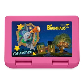 Spreadshirt KiKA Tree House with Fidi Telescopic Lunch Box, One Size, Pink